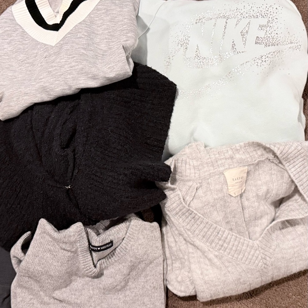 5 pieces all included sweaters sweatshirts